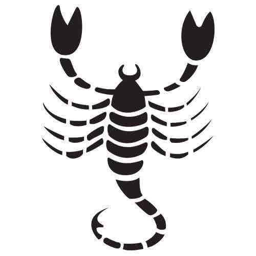 Silhouette scorpion
